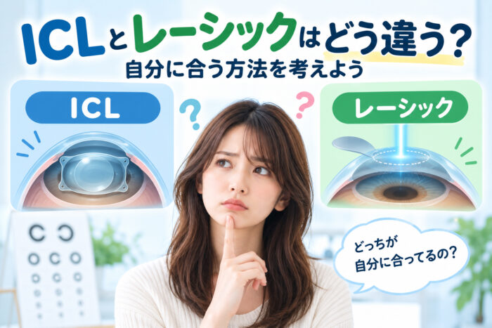 ICLとレーシックはどう違う？自分に合う方法を考えよう
